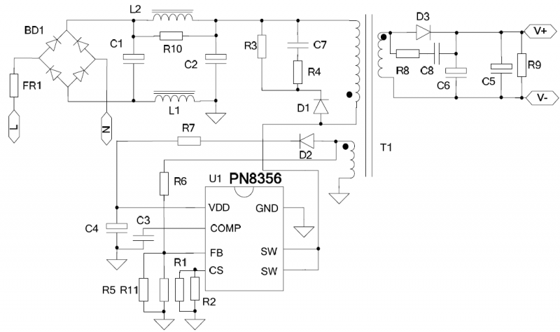 5v1a充电器电源应用方案